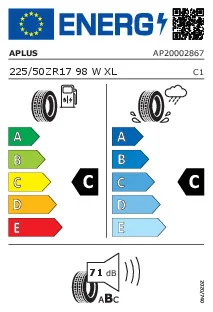 APLUS 225/50ZR17 98W AERIX RS01